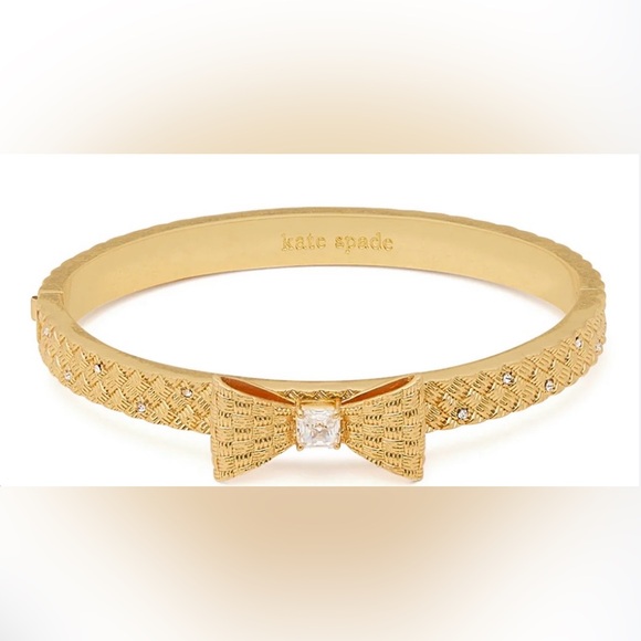 🎀 KATE SPADE Wrapped In A BOW Hinged Bangle NEW - Picture 3 of 8